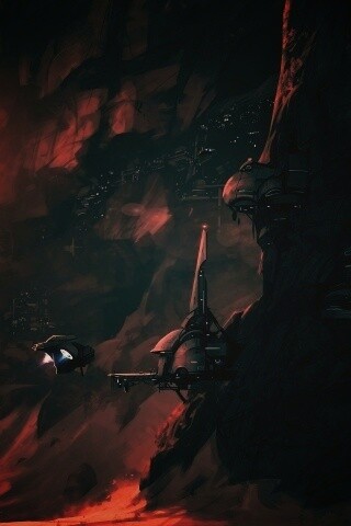 Красные горы обои