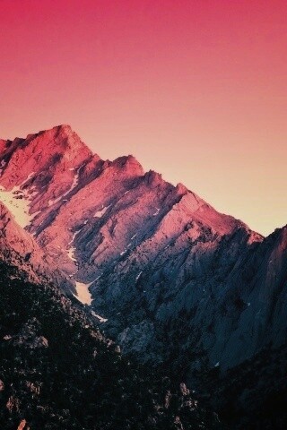 Розовые горы обои