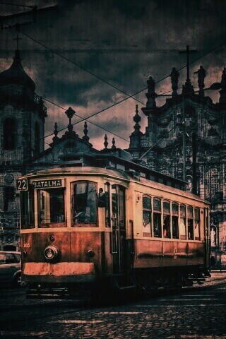Старинный трамвай обои
