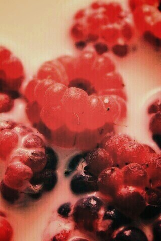 Малина в молоке обои