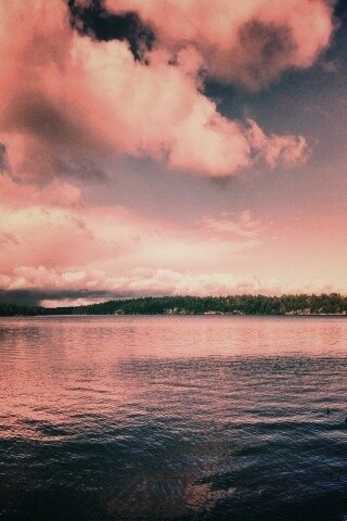 Штиль над озером обои