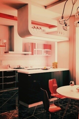 Современная кухня обои