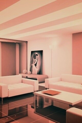 Белая гостинная обои