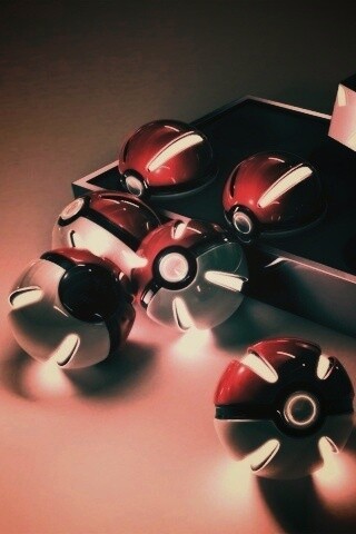 Коробка с покеболами обои