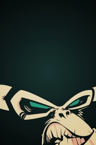 Злая обезьяна обои