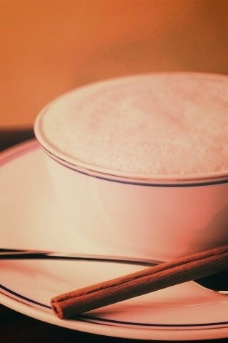 Чашечка кофе с корицей обои