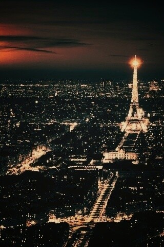 Ночной париж обои