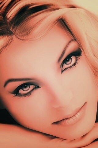 Девушка в векторе обои