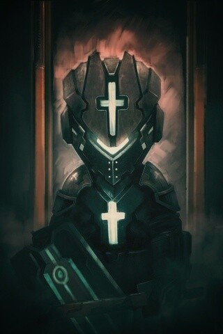 Рыцарь в стиле Dead Space обои