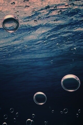 Пузыри под водой обои