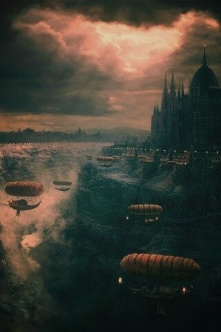 Фентезийный Будапешт обои