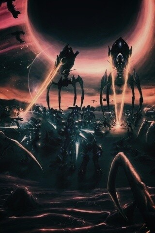 Протосы против зергов обои