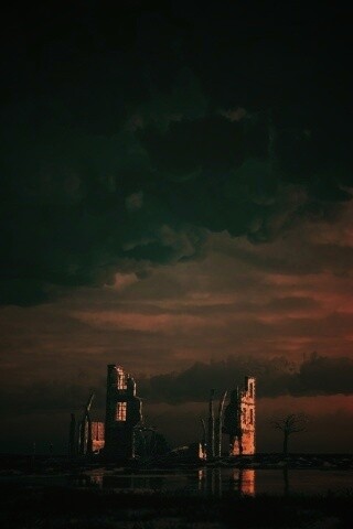 Руины здания обои