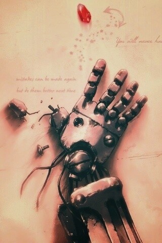 Автопротез из анимэ Стальной Алхимик обои