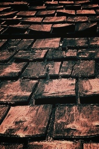 Деревянная крыша обои