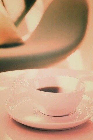 Чашка утреннего кофе обои