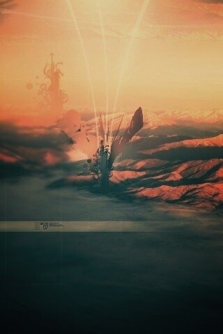 Горная абстракция обои