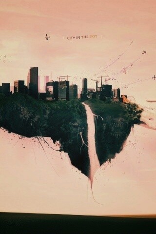 Небесный город обои