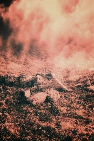 Камни под туманом обои