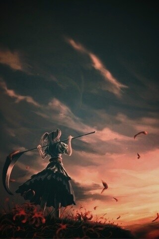 Девушка с косой обои