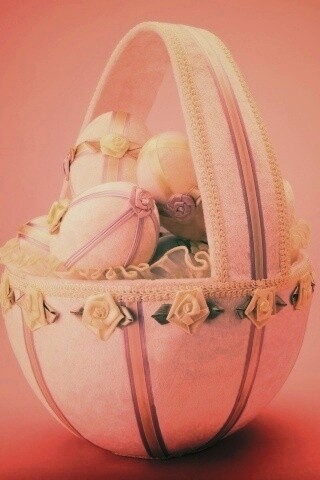 Пасхальная корзиночка обои