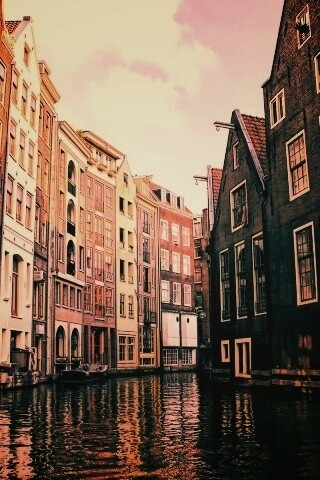 Венецианские каналы в Амстердаме обои