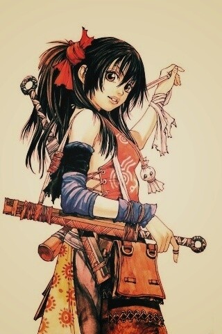 Девушка с мечом из Dangu обои