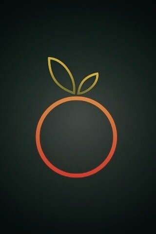 Стилизованная апельсинка обои