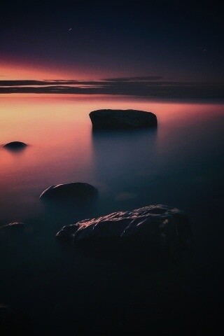 Камни в тумане обои