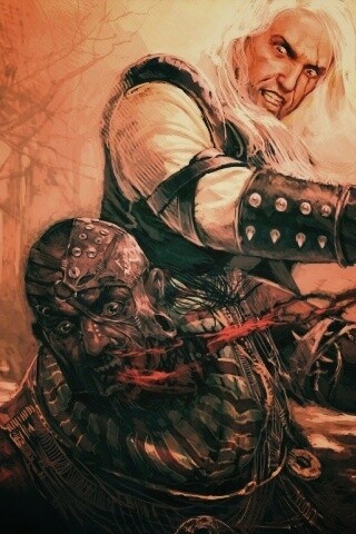 Геральт против Азара обои