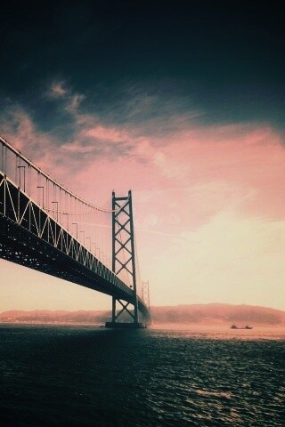 Мост Akashi Kaikyo в Японии обои