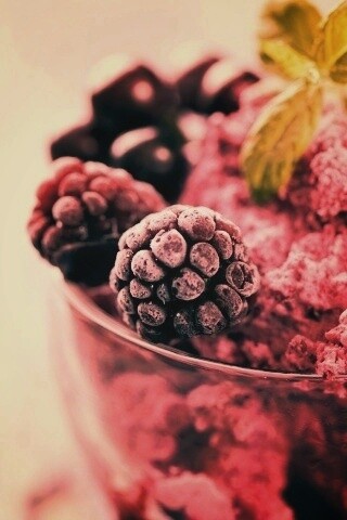 Ягодное мороженное обои
