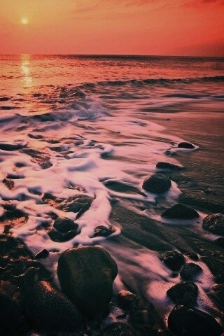 Каменистый берег обои