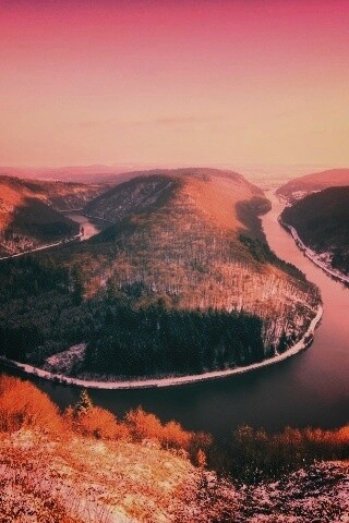 Изгиб реки обои