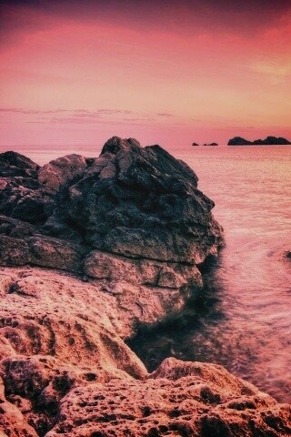 Закат на море обои