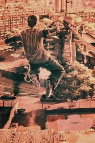 Прыжок обои