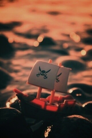 Пиратский корабль на мели обои