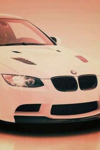Белый БМВ обои