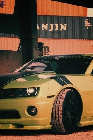 Шевролет камаро зеленый обои