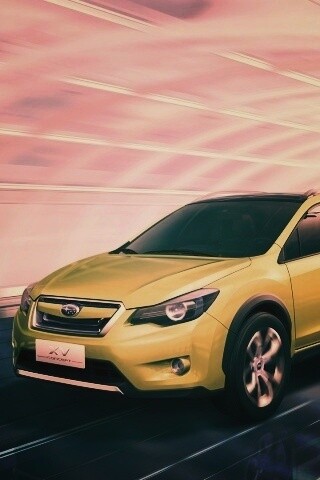 Субару в тоннеле обои