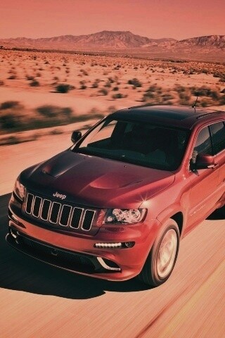 Красный Jeep обои