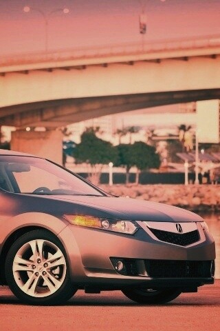 Acura на фоне моста обои