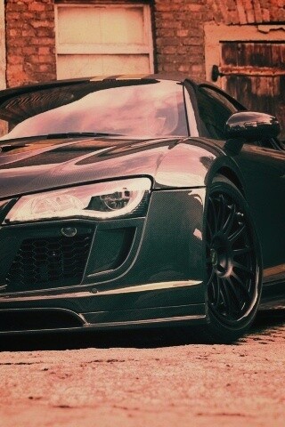 Черная Audi R8 обои