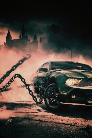 Ford Mustang рвёт цепи обои