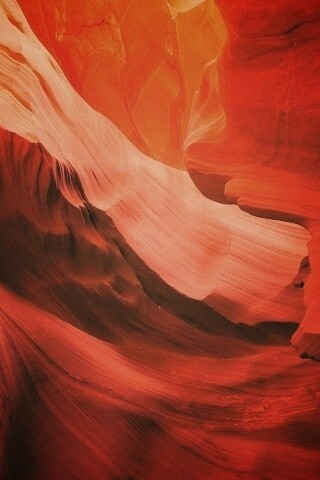 Оранжевая пещера обои