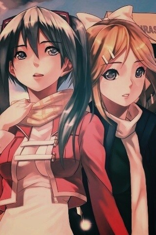 Девочки в большом городе обои