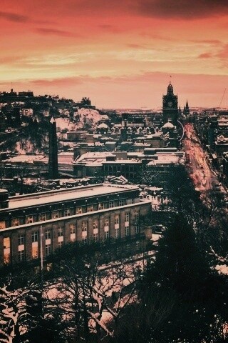 Вид на Эдинбург обои