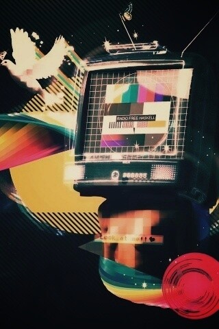 На телевизионной волне обои