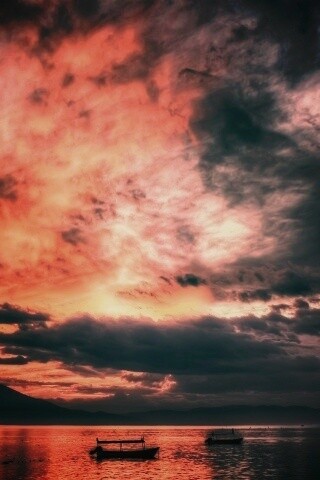 Мексика: лодки на озере обои