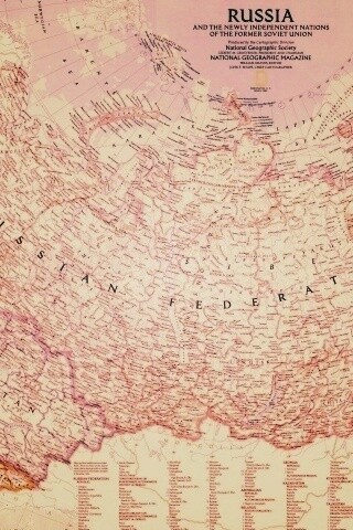 Карта России обои